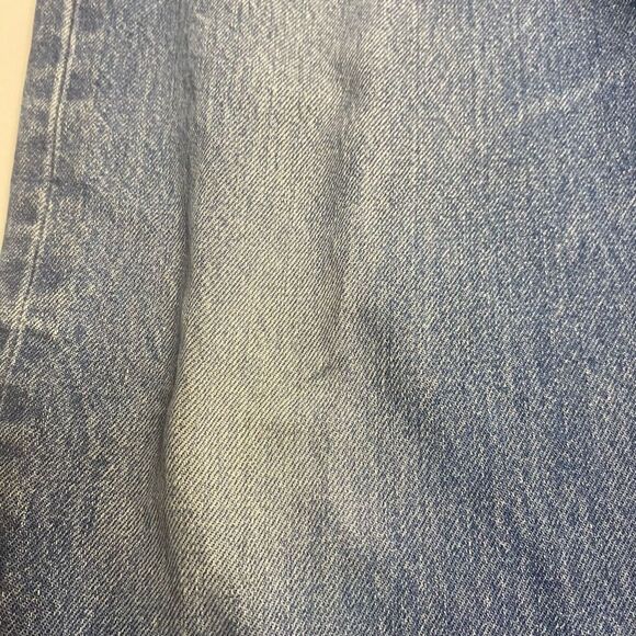 LEVI’S 501‎ Button Fly Men’s Blue Straight Jeans Size 40X32 HAND MEASURES 36X28 - Picture 8 of 12